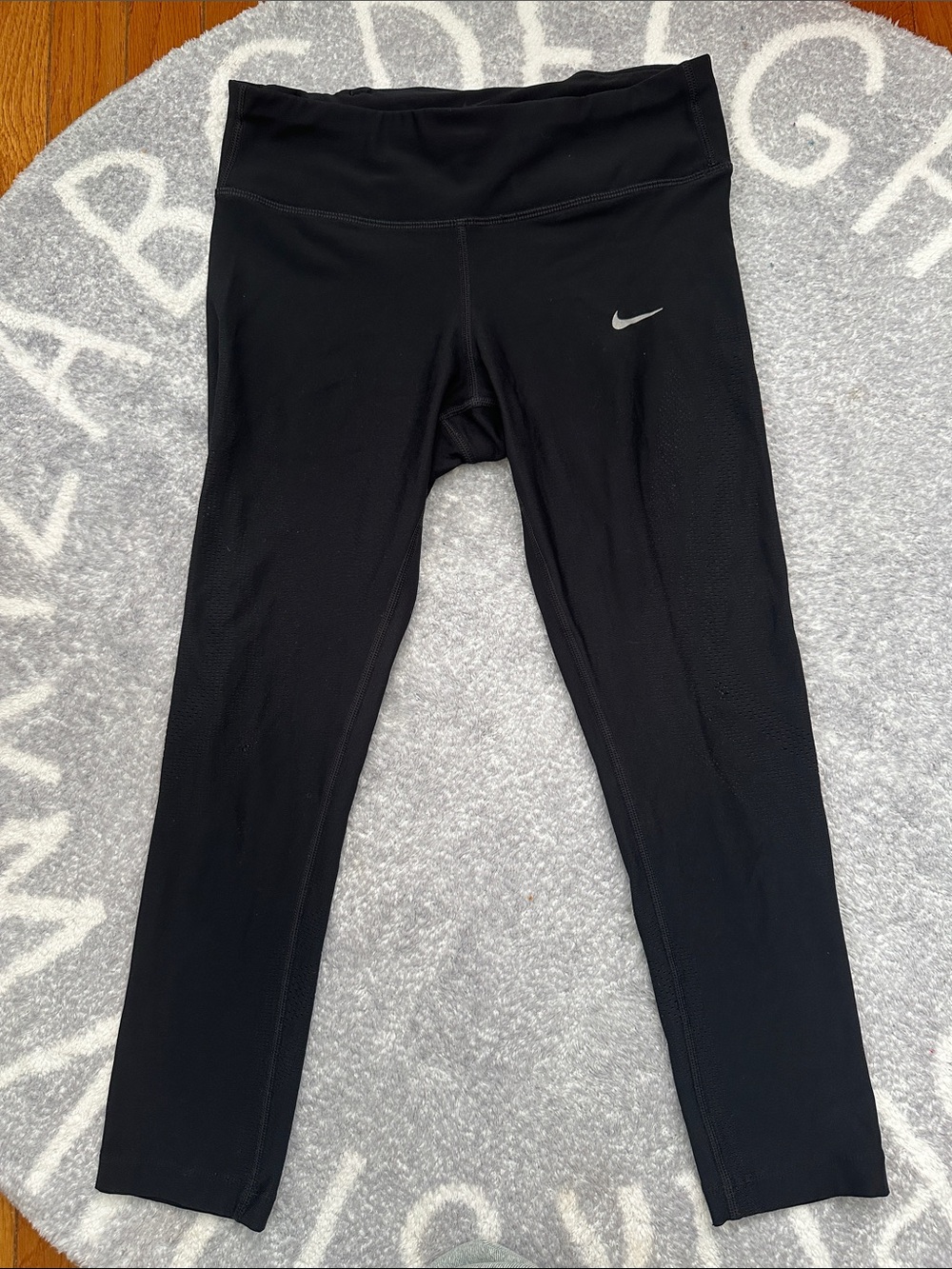 Nike Black Women's Leggings with Reflective Swoosh